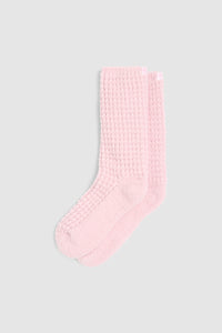 Barefoot Dreams CozyChic® Waffle Socks, Petal