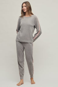 CozyChic Ultra Lite¬Æ Heart Stripe Jogger