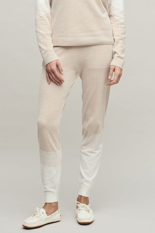CozyChic Ultra Lite® Wavy Colorblock Jogger - Stone Multi
