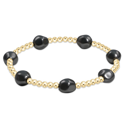 extends admire gemstone gold 3mm bead bracelet