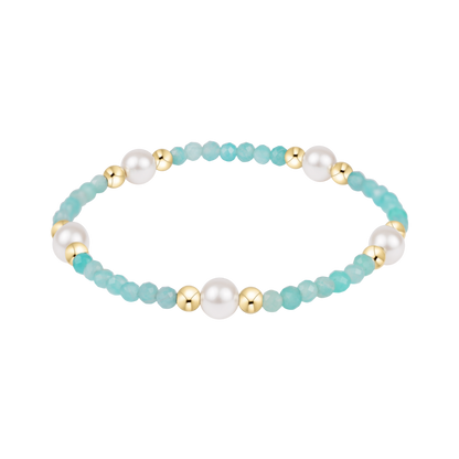 Extends Purpose Pearl 6mm Gemstone Bracelet