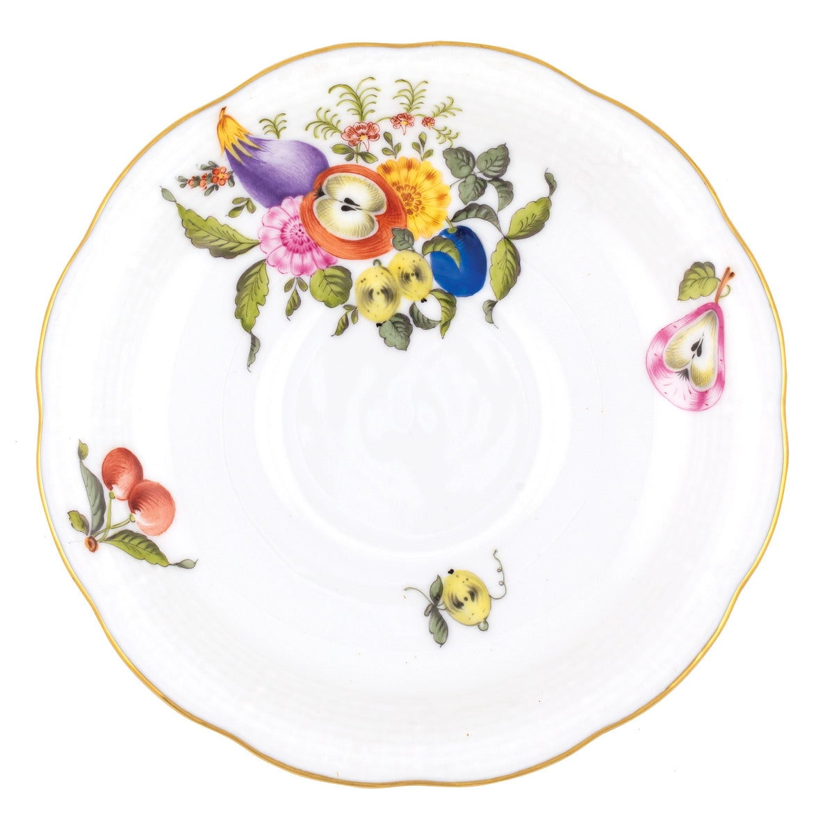 Fruits & Flowers Tea Saucer, Motif 1