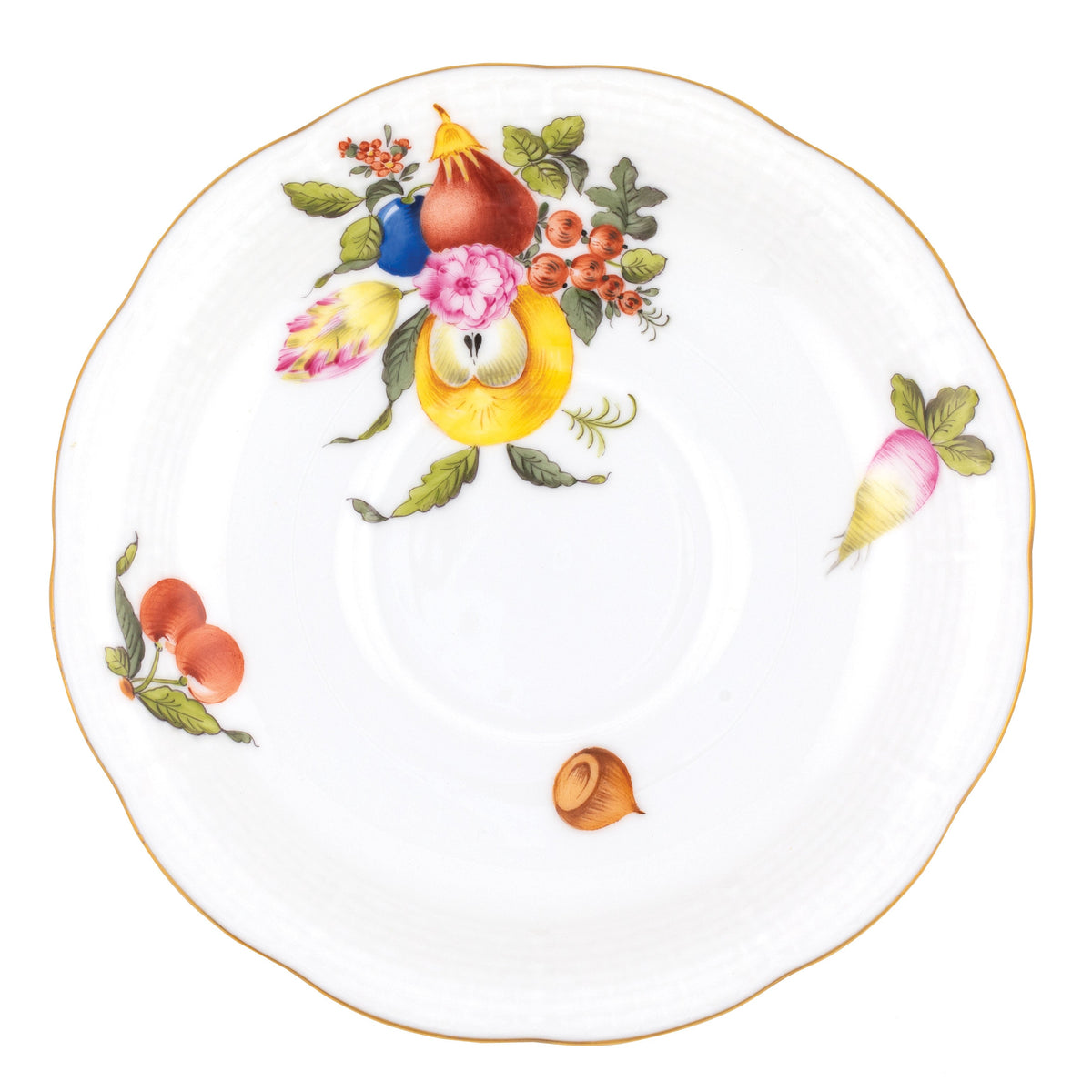Fruits & Flowers Tea Saucer, Motif 2