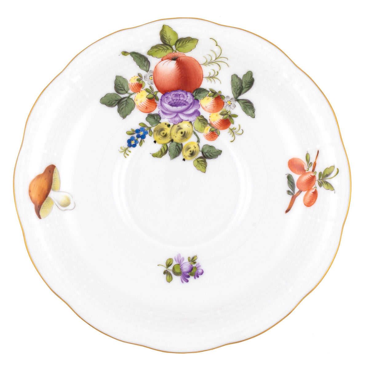 Fruits & Flowers Tea Saucer, Motif 11