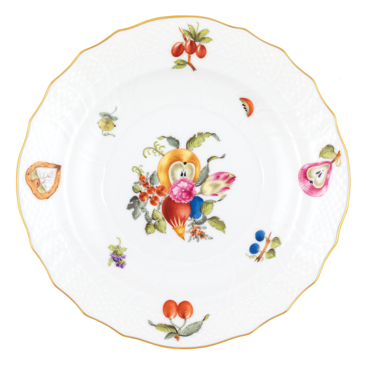 Fruits & Flowers Salad Plate, Motif 2