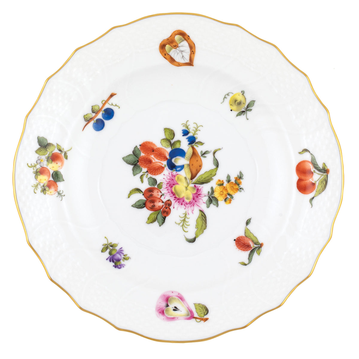 Fruits & Flowers Salad Plate, Motif 7