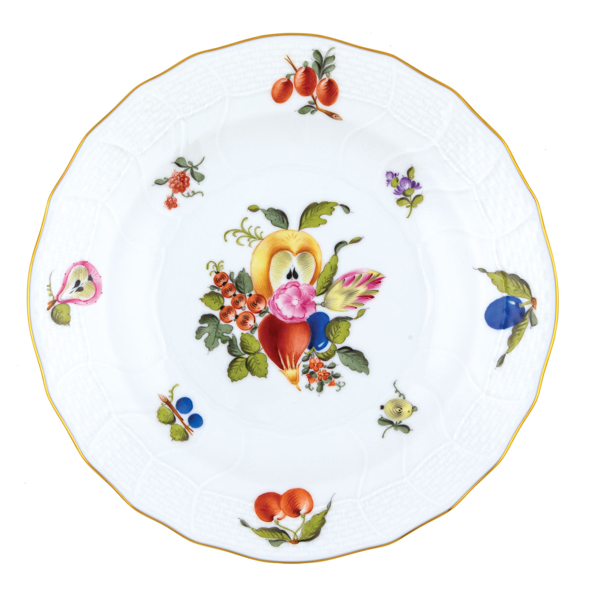 Fruits & Flowers Dessert Plate, Motif 2