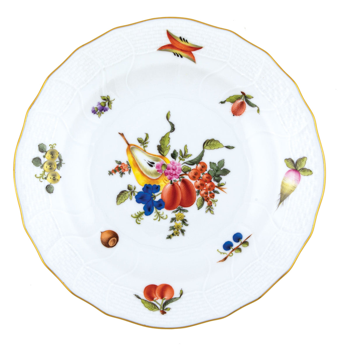Fruits & Flowers Dessert Plate, Motif 3
