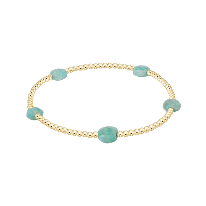 Admire Small Gem 2mm Gold Bracelet