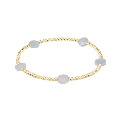 Admire Small Gem 2mm Gold Bracelet