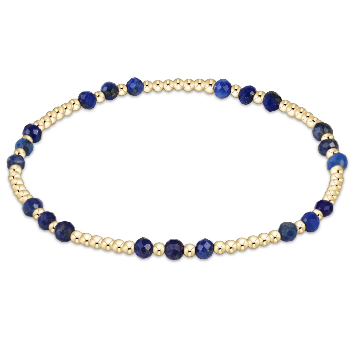 gemstone gold joy pattern 3mm bead bracelet