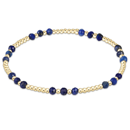 gemstone gold joy pattern 3mm bead bracelet