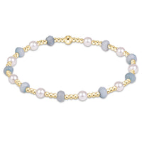 enewton Sincerity Gemstone Pearl 4mm Bracelet, Aquamarine