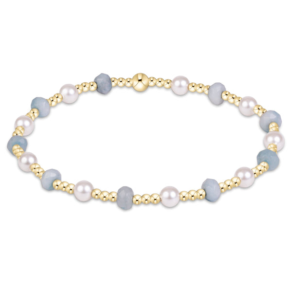 Sincerity Gemstone Pearl 4mm Bracelet