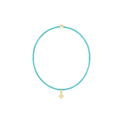 Hope Classic Signature Cross Small Gold Charm