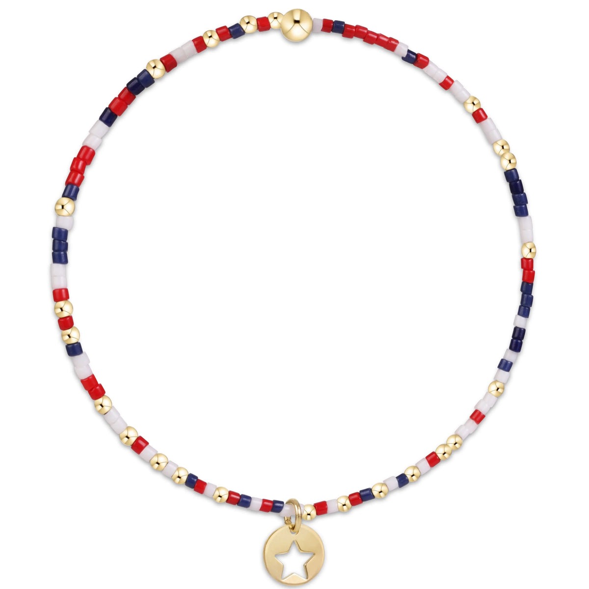 Extends Hope Unwritten Bracelet 250 - Firecracker - Star Small Gold Disc