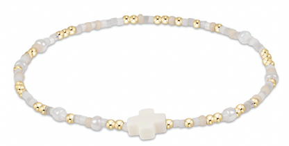 Hope Unwritten Color Signature Cross Bead Bracelet