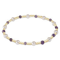 pearl sincerity pattern 4mm bead bracelet