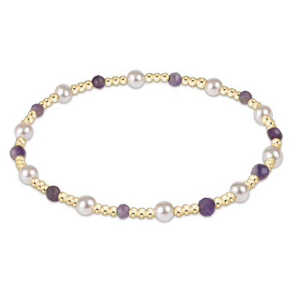 pearl sincerity pattern 4mm bead bracelet