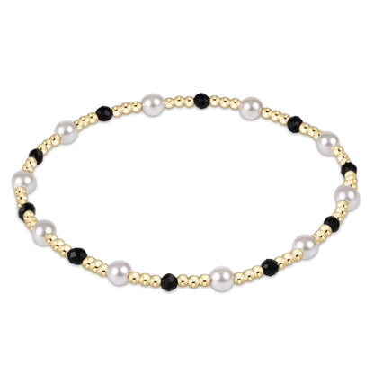 extends pearl sincerity pattern 4mm bead bracelet