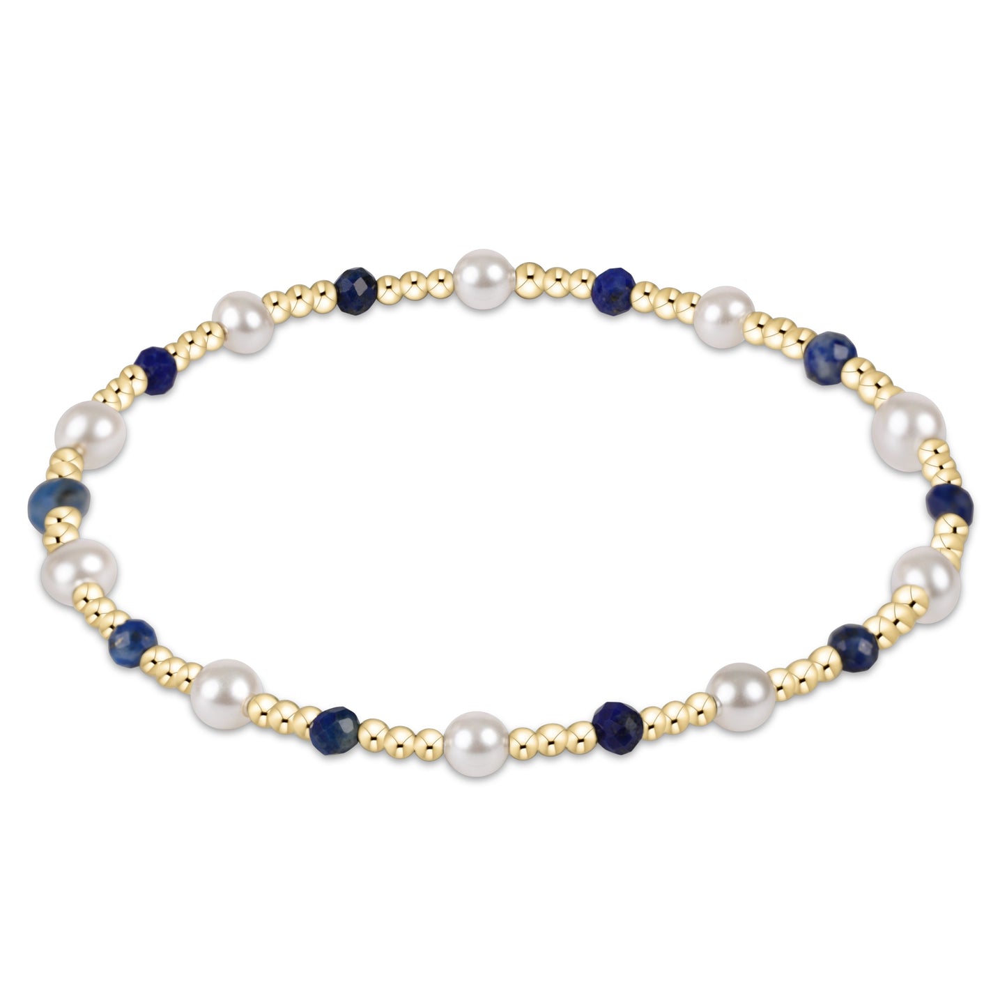extends pearl sincerity pattern 4mm bead bracelet