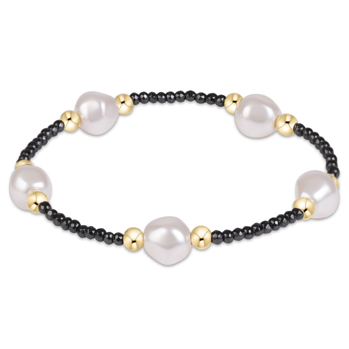enewton Extends Purpose Admire Pearl 8mm Faceted Hematite Bracelet