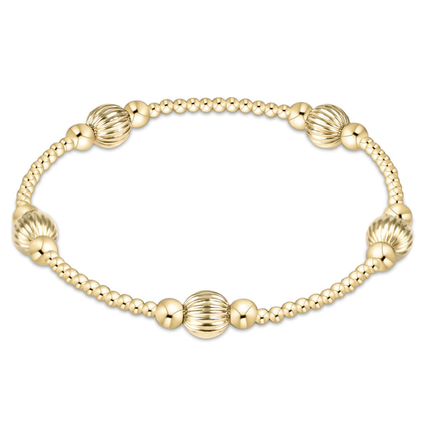 purpose dignity 6mm bead bracelet - gold