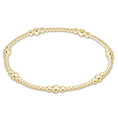 purpose gold bead bracelet