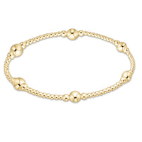 enewton purpose gold bead bracelet, 5mm