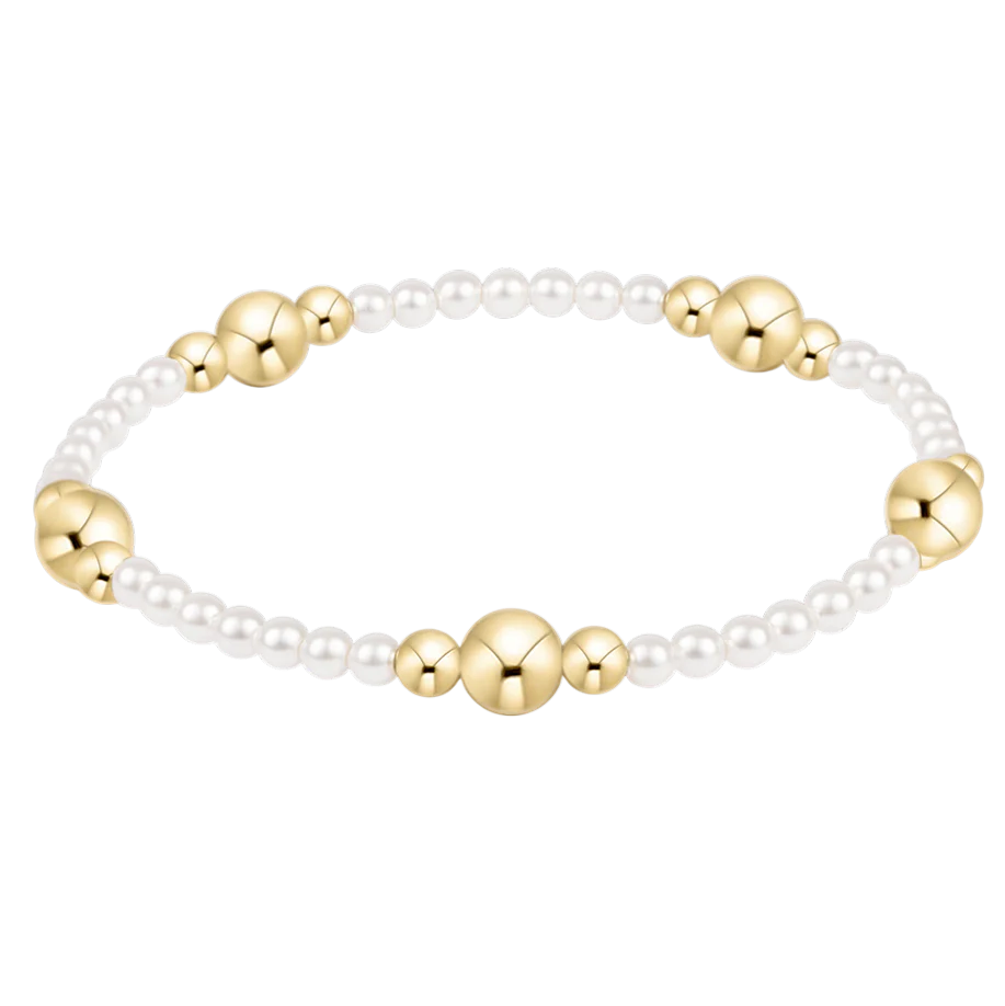 purpose gold 6mm pearl bracelet