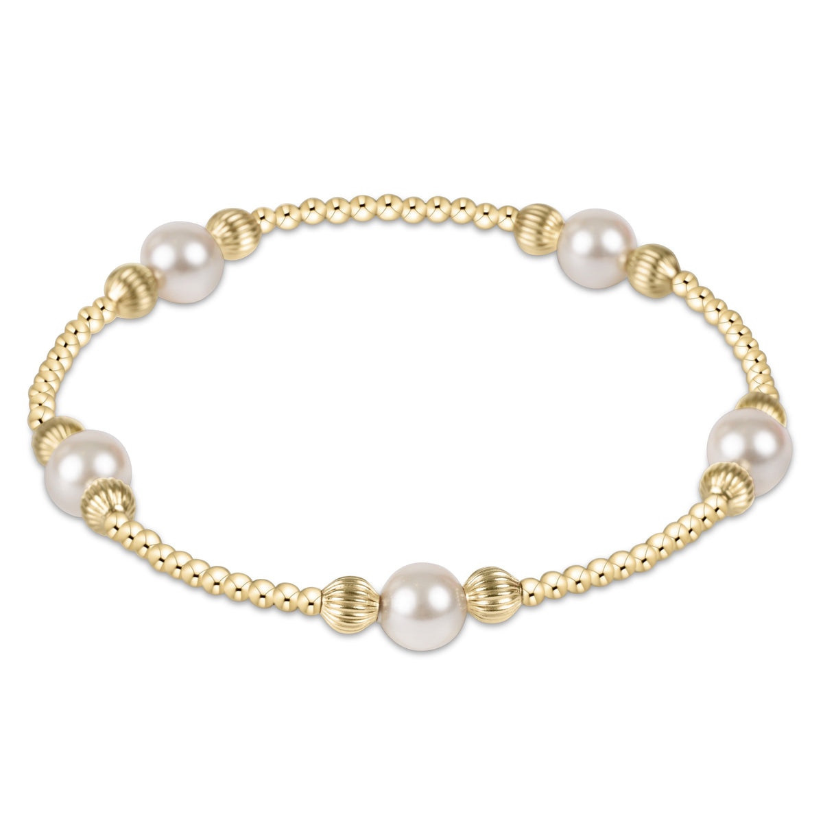 purpose pearl 6mm bead bracelet - dignity