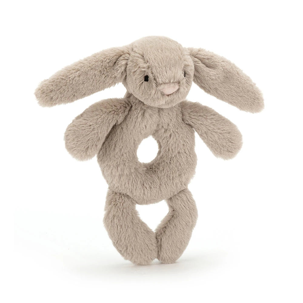 Bashful Bunny Ring Rattle Beige