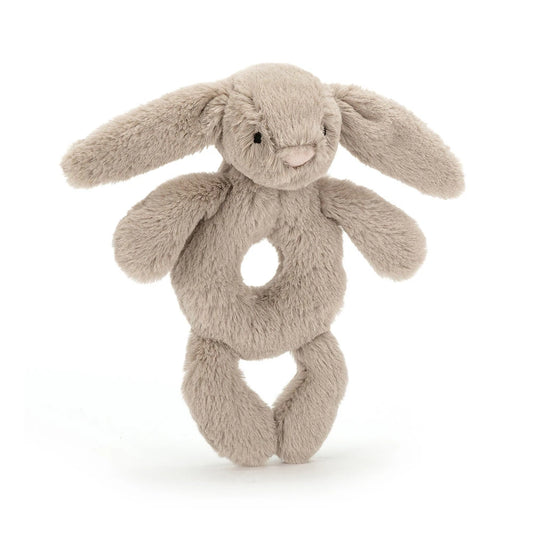 Bashful Bunny Ring Rattle Beige