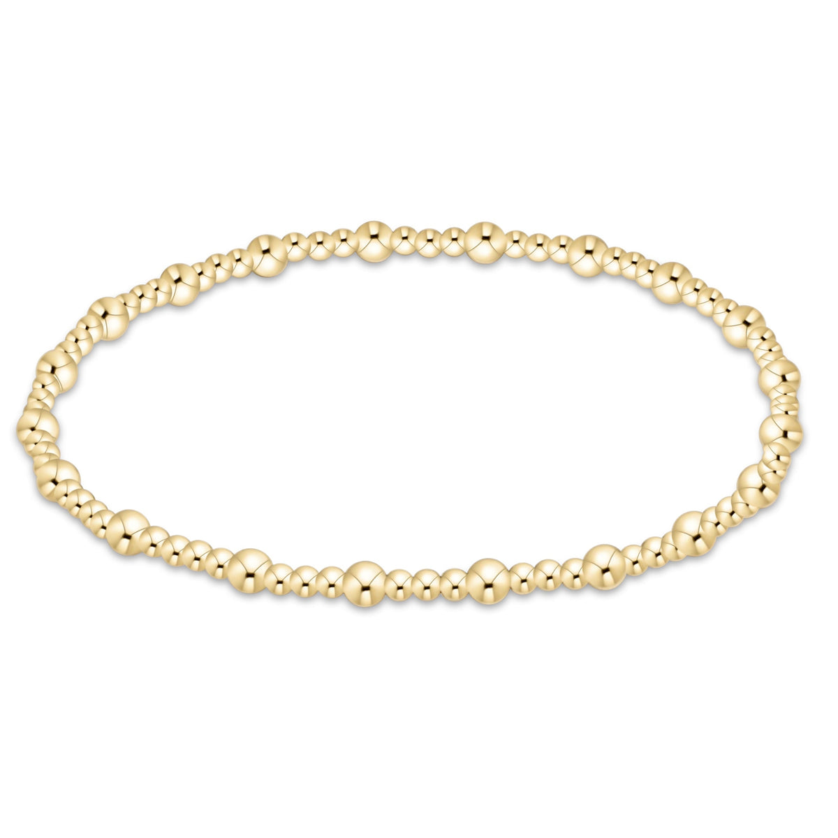 enewton Classic Sincerity Gold Bead Bracelet, 3mm
