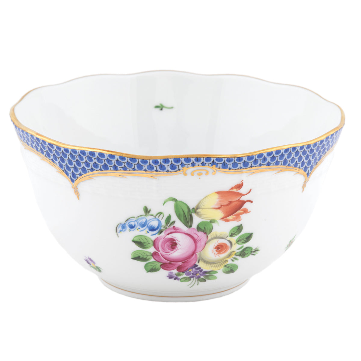 Printemps Blue Round Bowl