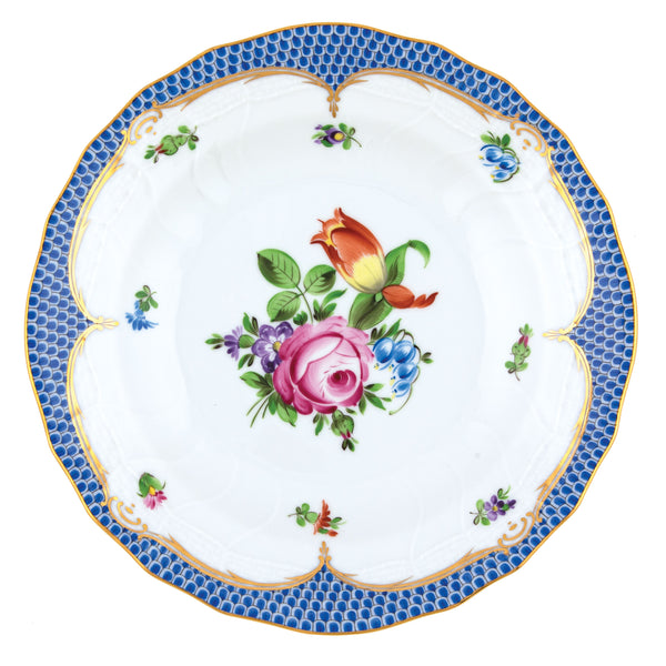 Printemps Blue Dessert Plate, Motif 2