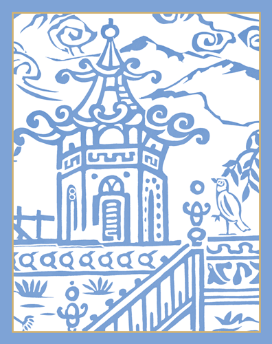 Pagoda Toile Bridge Tally Sheets