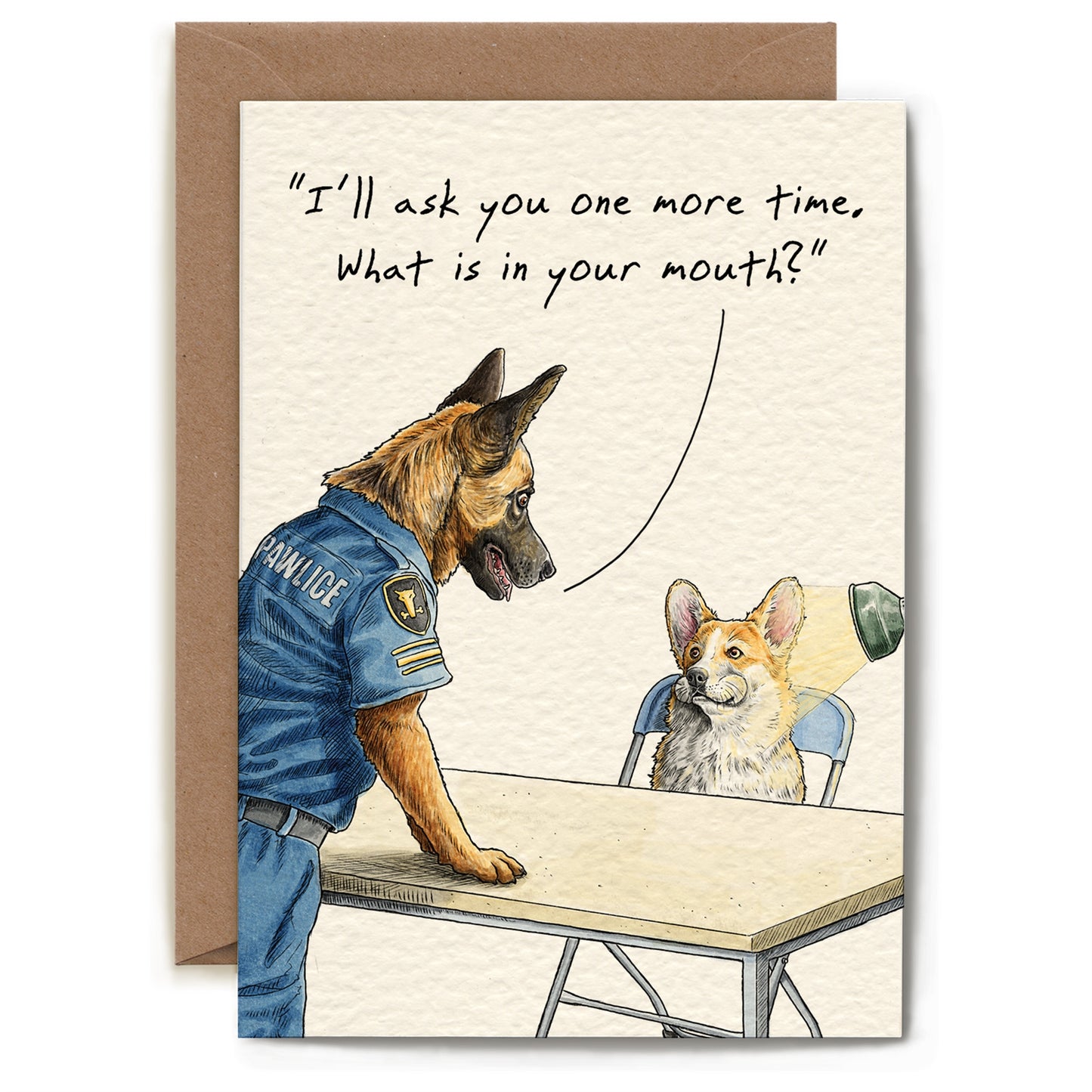 Interrogation Dog Card