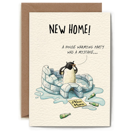 Penguin Housewarming Card