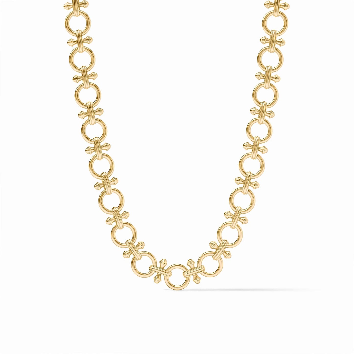 Gold Bamboo Link Necklace