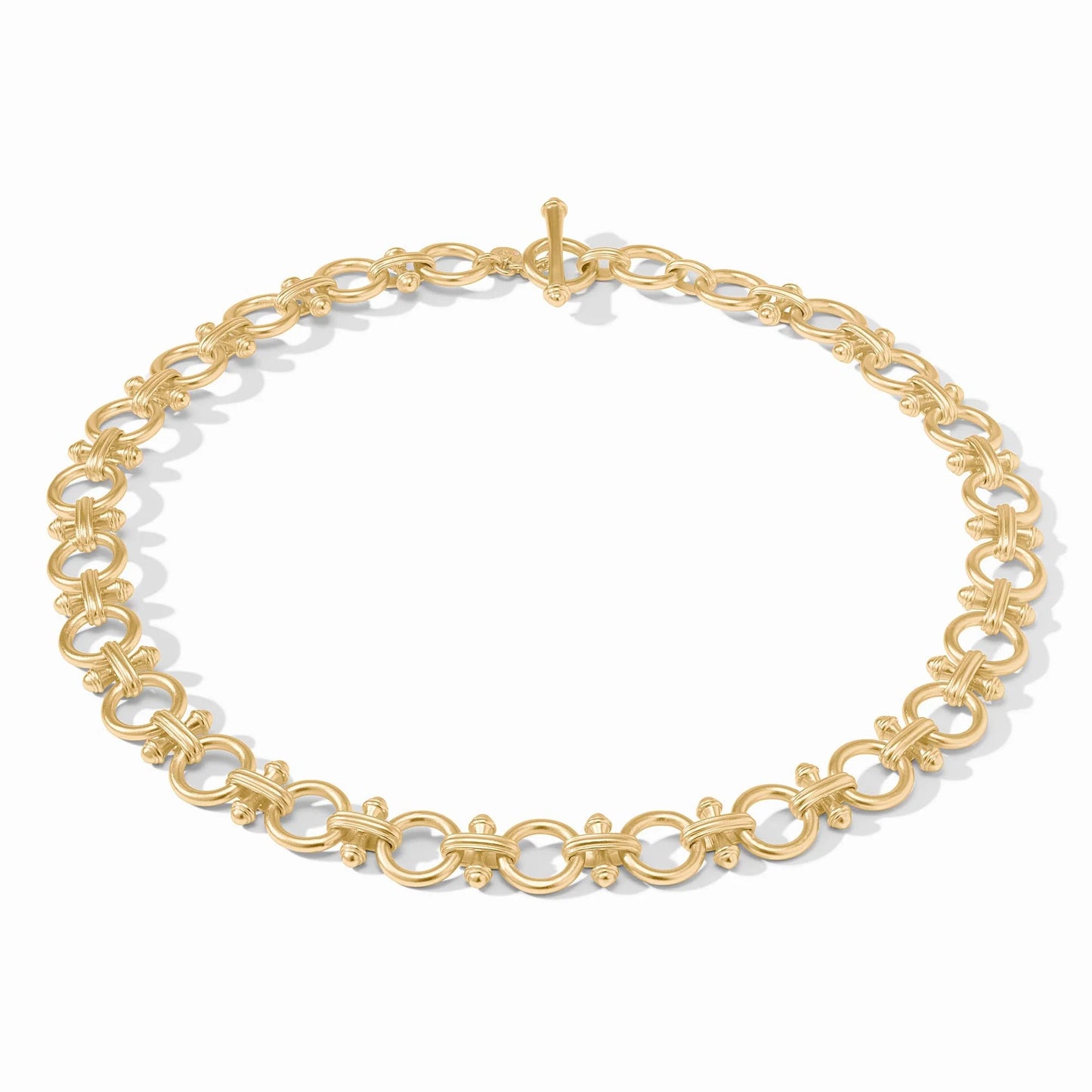 Gold Bamboo Link Necklace