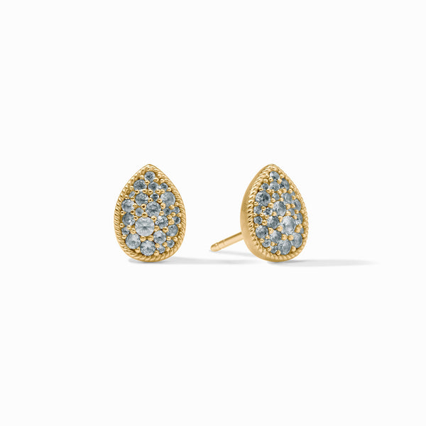 Pavé Teardrop Stud