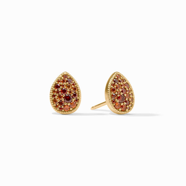 Pavé Teardrop Stud