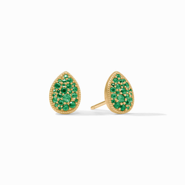 Pavé Teardrop Stud