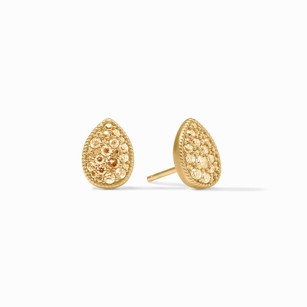 Pavé Teardrop Stud