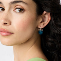 Julie Vos Sterling Blair Earring, Agate Blue