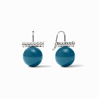 Julie Vos Sterling Blair Earring, Agate Blue