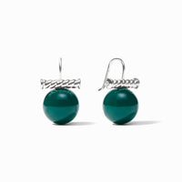 Julie Vos Sterling Blair Earring, Hunter Green