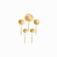 Julie Vos Bloom Bobby Pin Set, Gold