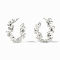 Julie Vos Sterling Bloom Hoop, Silver